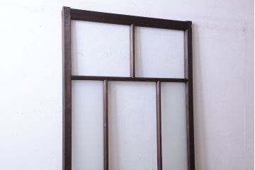 古民具・骨董　すりガラス入り!アンティークガラス戸(2)