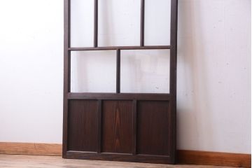 古民具・骨董　すりガラス入り!アンティークガラス戸(2)