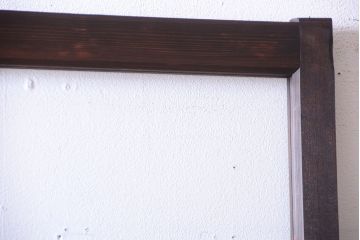 古民具・骨董　すりガラス入り!アンティークガラス戸(2)