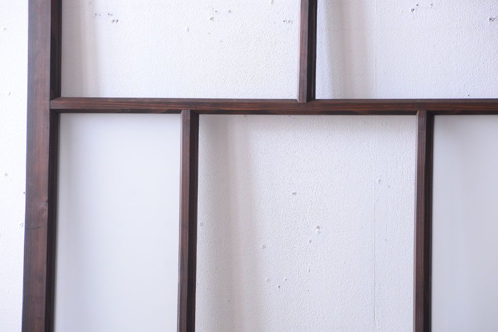 古民具・骨董　すりガラス入り!アンティークガラス戸(2)