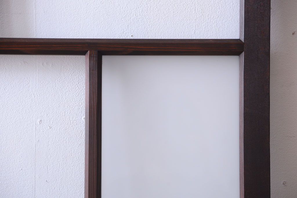 古民具・骨董　すりガラス入り!アンティークガラス戸(2)