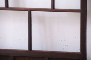 古民具・骨董　すりガラス入り!アンティークガラス戸(2)
