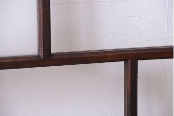 古民具・骨董　すりガラス入り!アンティークガラス戸(2)