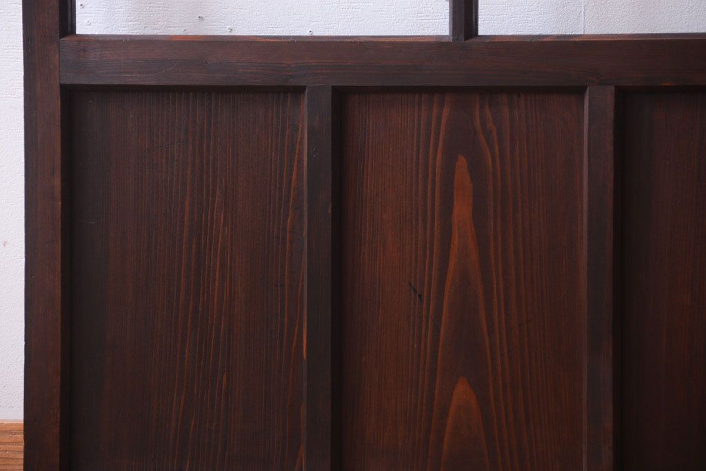 古民具・骨董　すりガラス入り!アンティークガラス戸(2)