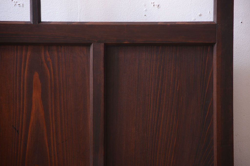 古民具・骨董　すりガラス入り!アンティークガラス戸(2)