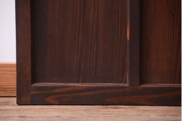 古民具・骨董　すりガラス入り!アンティークガラス戸(2)