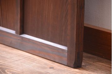 古民具・骨董　すりガラス入り!アンティークガラス戸(2)