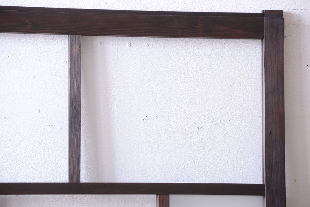 古民具・骨董　すりガラス入り!アンティークガラス戸(2)