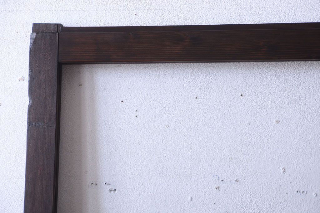 古民具・骨董　すりガラス入り!アンティークガラス戸(2)