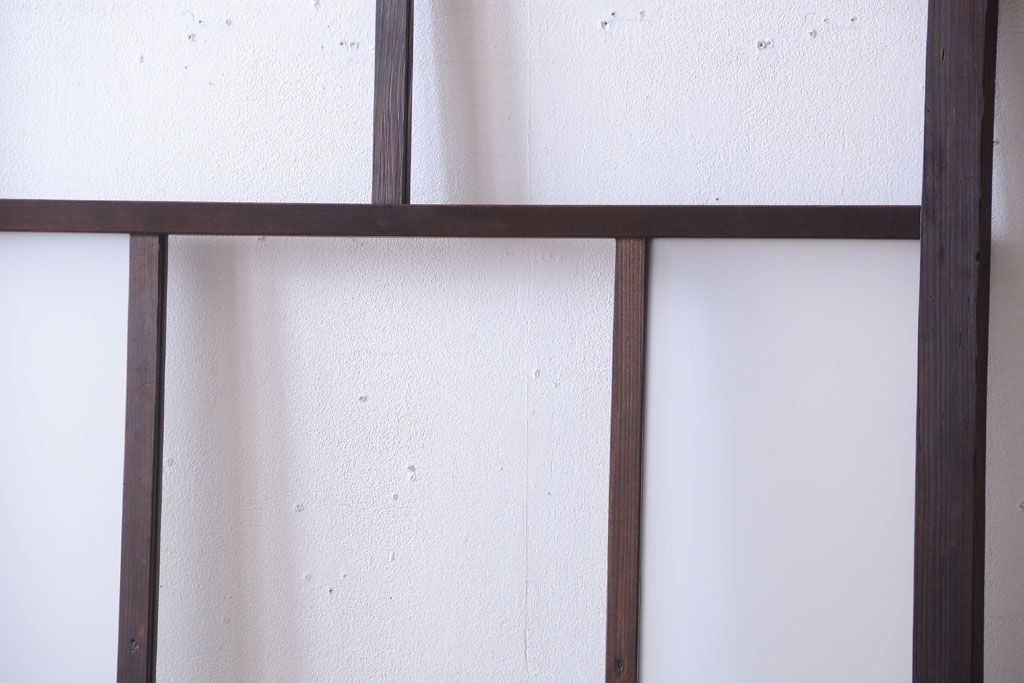 古民具・骨董　すりガラス入り!アンティークガラス戸(2)