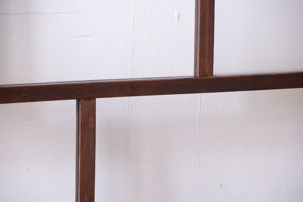 古民具・骨董　すりガラス入り!アンティークガラス戸(2)