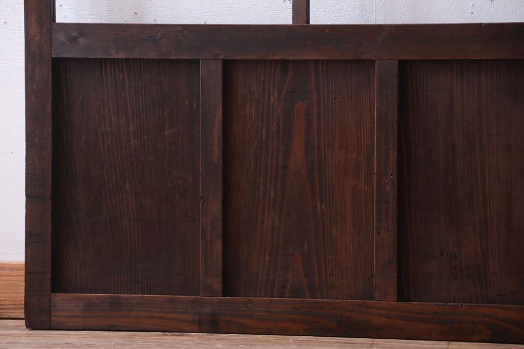 古民具・骨董　すりガラス入り!アンティークガラス戸(2)