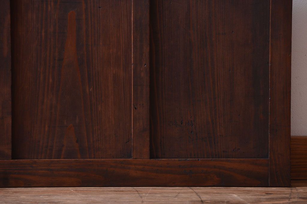 古民具・骨董　すりガラス入り!アンティークガラス戸(2)