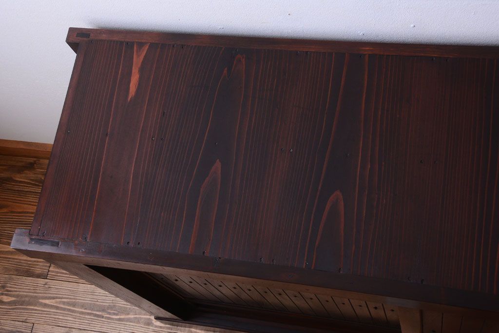 アンティーク家具　古民具・骨董　大正〜昭和期　六尺水屋箪笥サイドボード