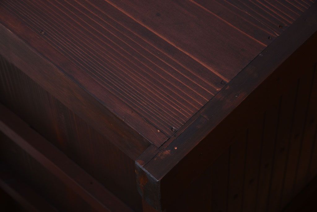 アンティーク家具　古民具・骨董　大正〜昭和期　六尺水屋箪笥サイドボード