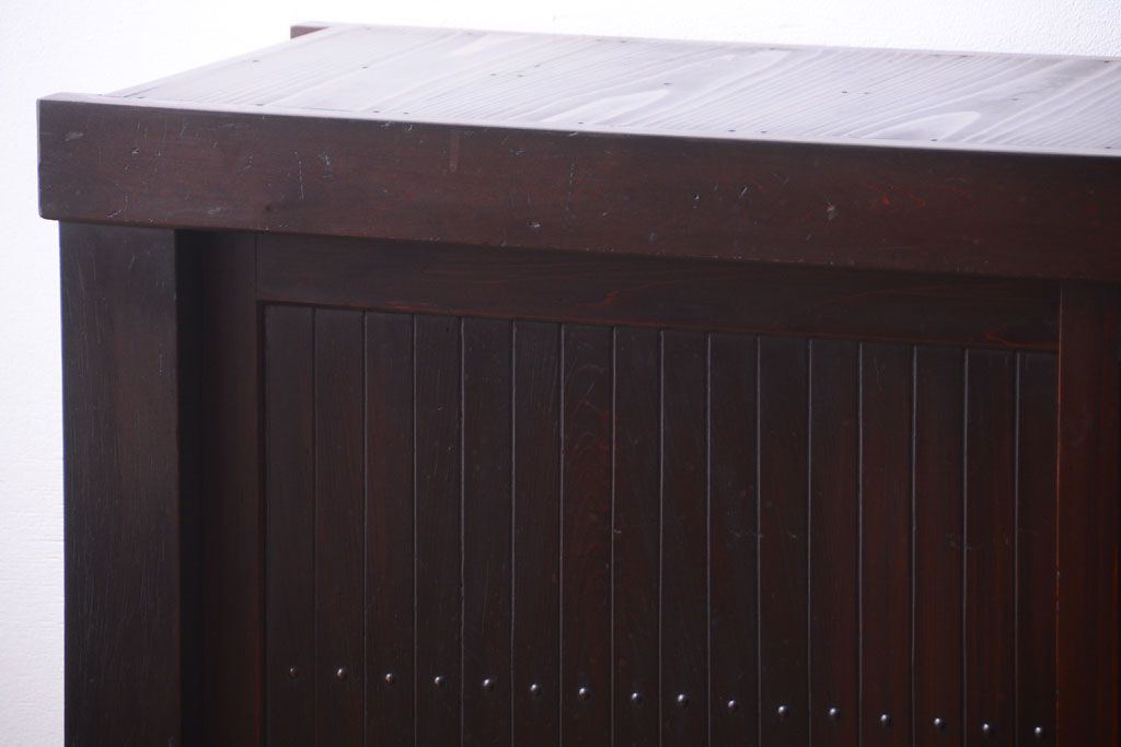 アンティーク家具　古民具・骨董　大正〜昭和期　六尺水屋箪笥サイドボード