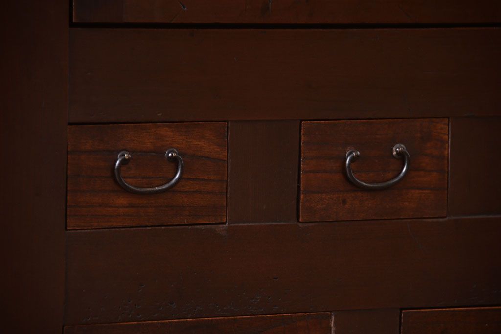 アンティーク家具　古民具・骨董　大正〜昭和期　六尺水屋箪笥サイドボード