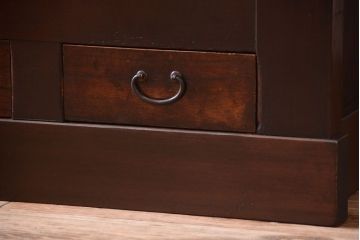 アンティーク家具　古民具・骨董　大正〜昭和期　六尺水屋箪笥サイドボード