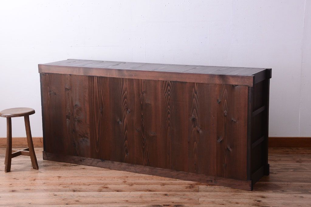 アンティーク家具　古民具・骨董　大正〜昭和期　六尺水屋箪笥サイドボード