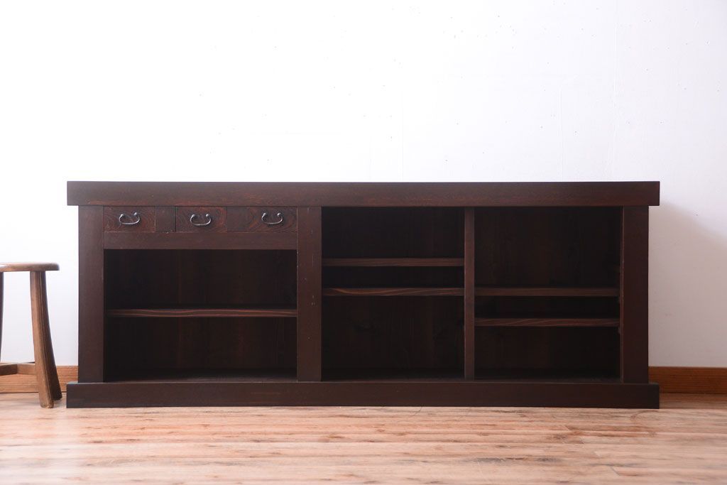 アンティーク家具　古民具・骨董　明治　アンティーク水屋箪笥サイドボード(テレビボード)