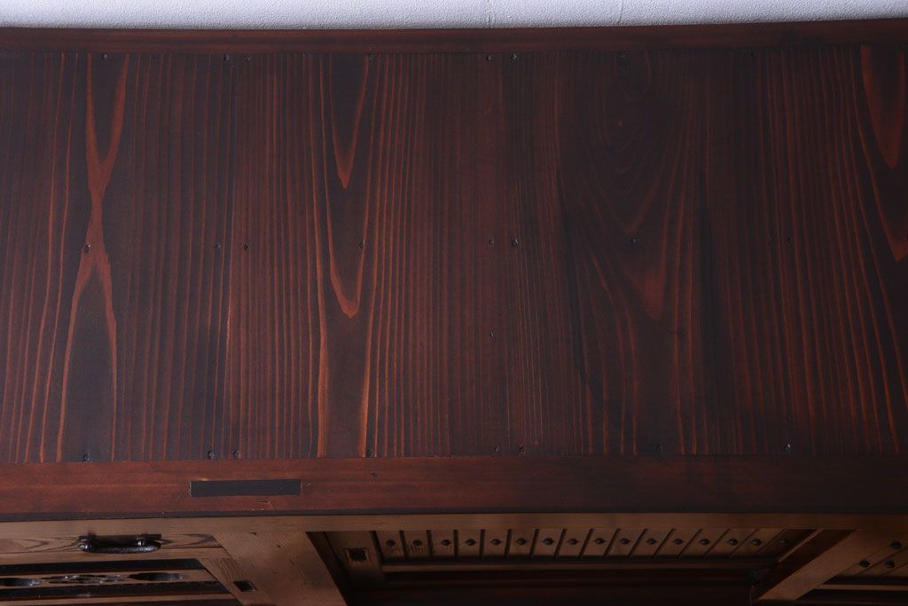 アンティーク家具　古民具・骨董　明治　アンティーク水屋箪笥サイドボード(テレビボード)