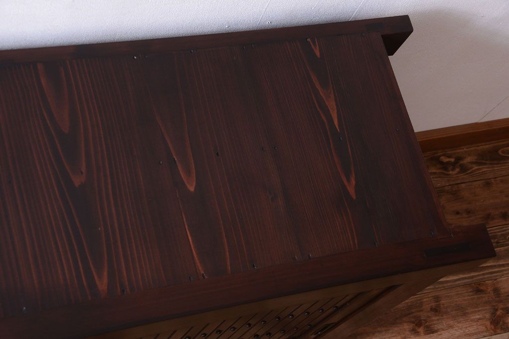 アンティーク家具　古民具・骨董　明治　アンティーク水屋箪笥サイドボード(テレビボード)