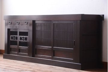 アンティーク家具　古民具・骨董　明治　アンティーク水屋箪笥サイドボード(テレビボード)