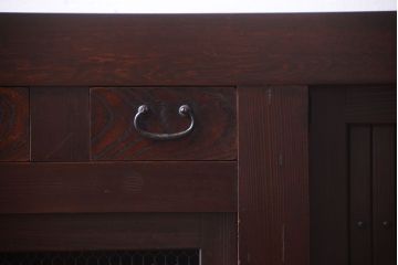 アンティーク家具　古民具・骨董　明治　アンティーク水屋箪笥サイドボード(テレビボード)