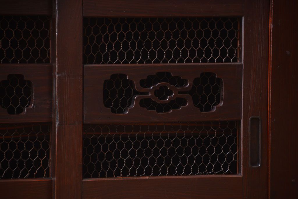 アンティーク家具　古民具・骨董　明治　アンティーク水屋箪笥サイドボード(テレビボード)