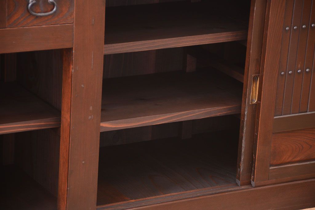 アンティーク家具　古民具・骨董　明治　アンティーク水屋箪笥サイドボード(テレビボード)