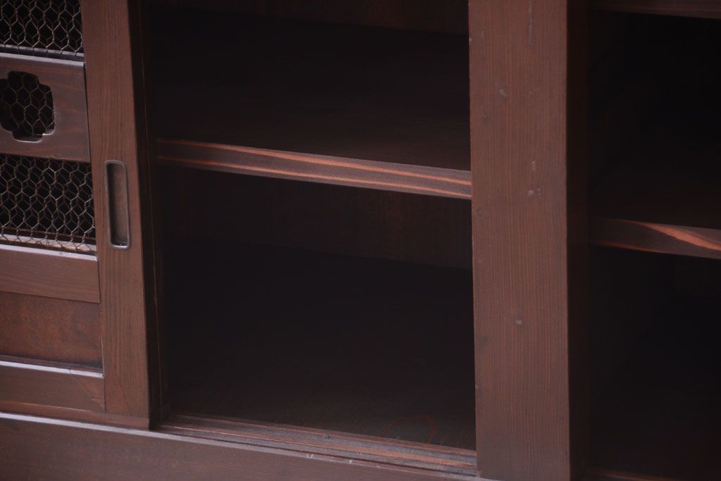 アンティーク家具　古民具・骨董　明治　アンティーク水屋箪笥サイドボード(テレビボード)