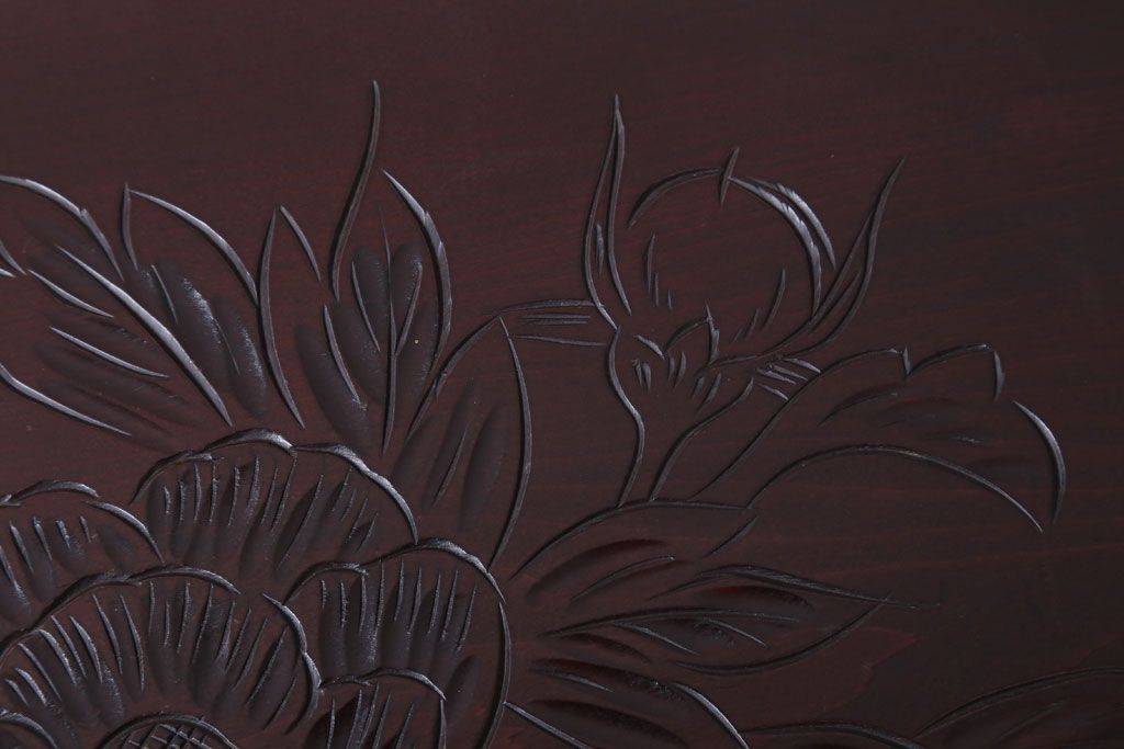 中古　日光彫　高級!手彫りの小引き出し