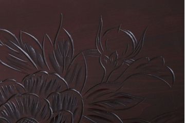 中古　日光彫　高級!手彫りの小引き出し