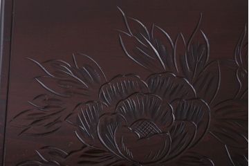 中古　日光彫　高級!手彫りの小引き出し