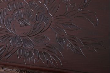 中古　日光彫　高級!手彫りの小引き出し
