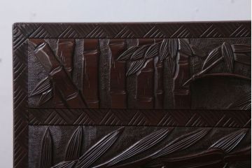 中古　日光彫　高級!手彫りの小引き出し