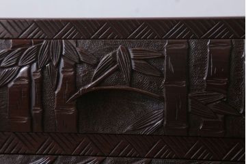 中古　日光彫　高級!手彫りの小引き出し