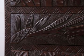 中古　日光彫　高級!手彫りの小引き出し