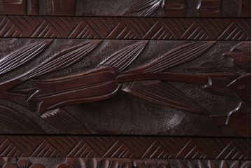 中古　日光彫　高級!手彫りの小引き出し