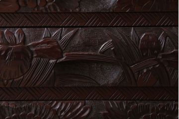 中古　日光彫　高級!手彫りの小引き出し