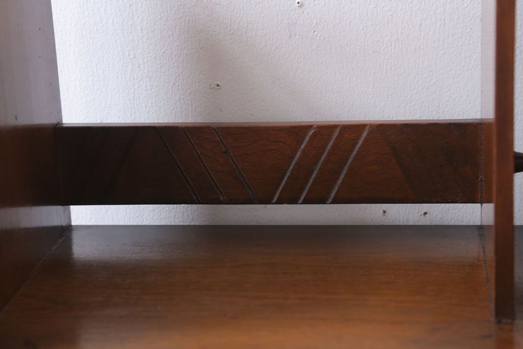 アンティーク雑貨　和製アンティーク　珍しいデザインの木製本立て