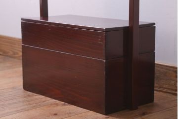 アンティーク雑貨　古民具・骨董　大正　漆塗りの古い岡持ち