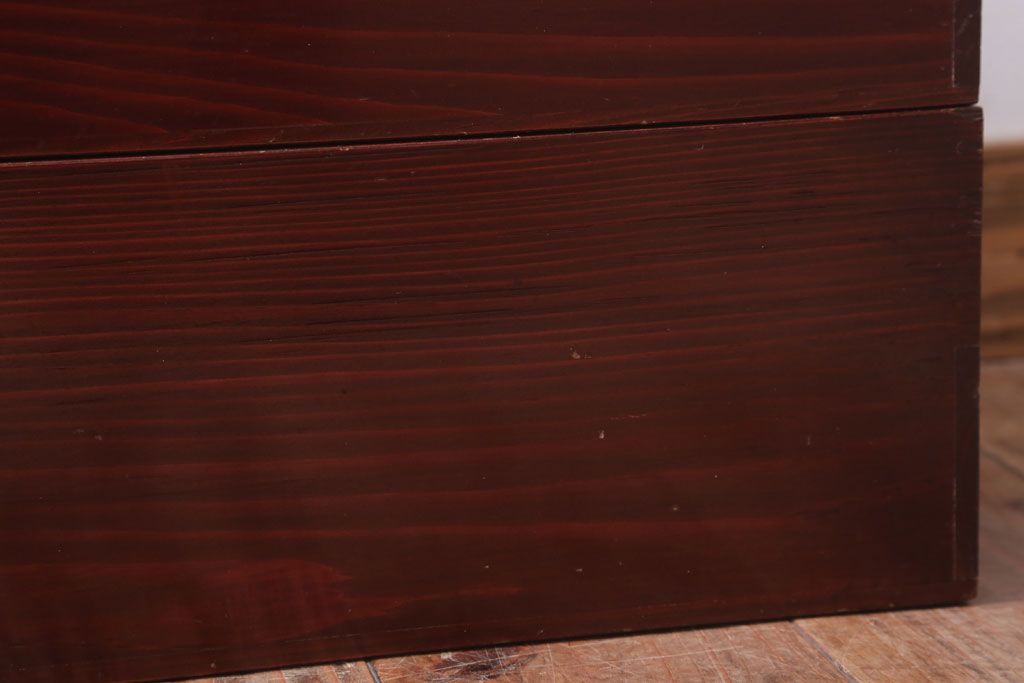 アンティーク雑貨　古民具・骨董　大正　漆塗りの古い岡持ち