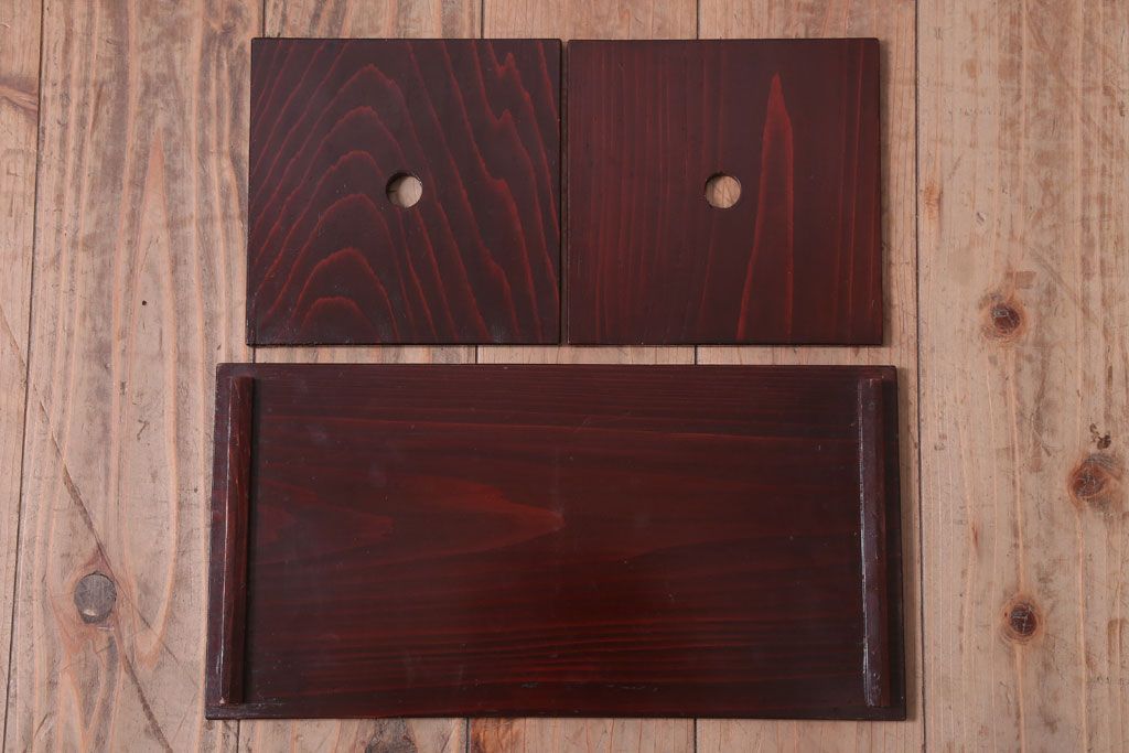 アンティーク雑貨　古民具・骨董　大正　漆塗りの古い岡持ち