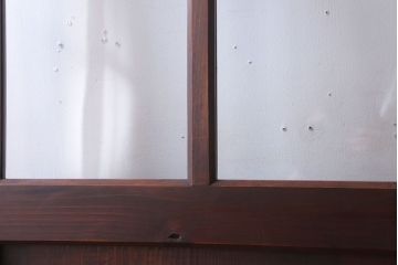 アンティーク　古い木製の折れ戸(折りたたみドア・フォールディングドア)(1)