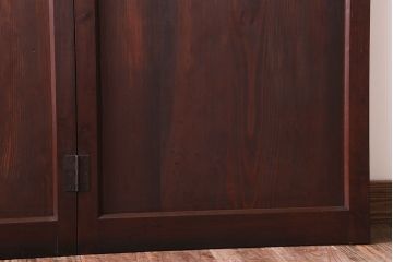 アンティーク　古い木製の折れ戸(折りたたみドア・フォールディングドア)(1)