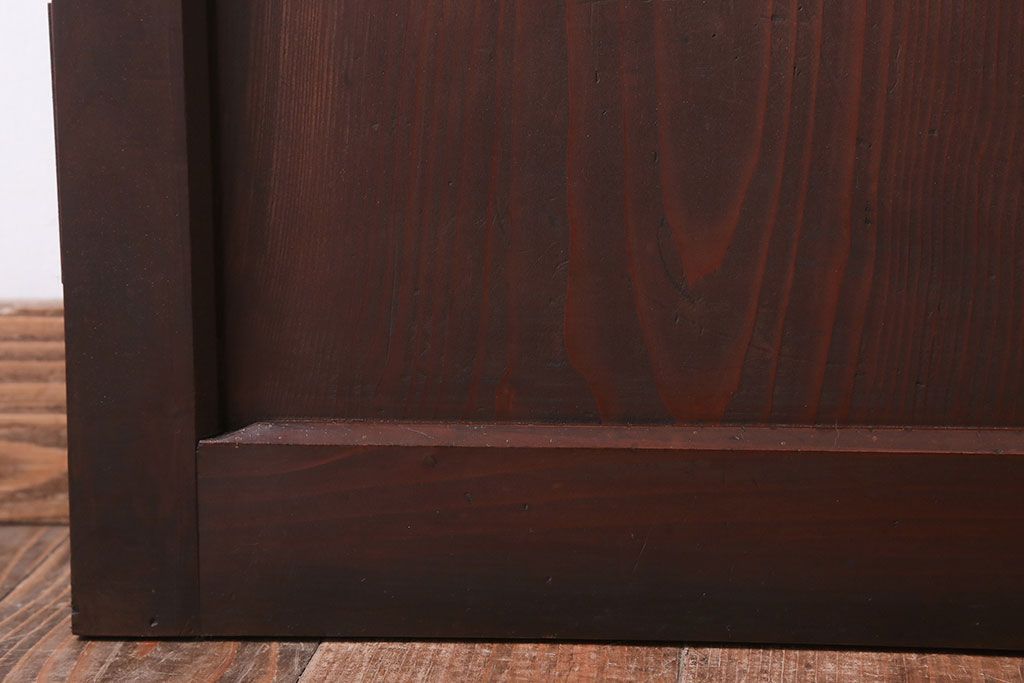 アンティーク　古い木製の折れ戸(折りたたみドア・フォールディングドア)(1)