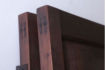 アンティーク　古い木製の折れ戸(折りたたみドア・フォールディングドア)(1)