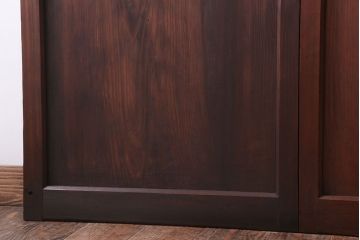 アンティーク　古い木製の折れ戸(折りたたみドア・フォールディングドア)(1)