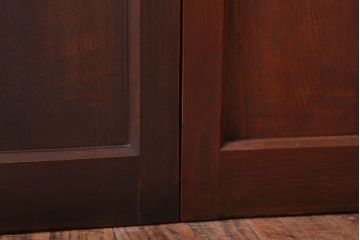 アンティーク　古い木製の折れ戸(折りたたみドア・フォールディングドア)(1)